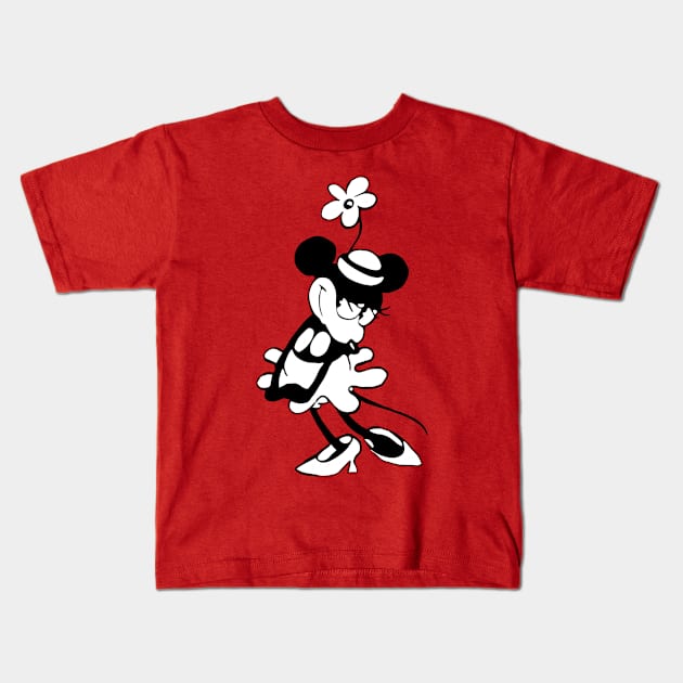 Steamboat Willie. Valentine Couple Kids T-Shirt by Megadorim